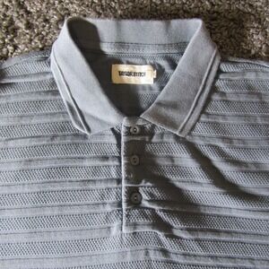 Taylor Stitch Polo Shirt Mens 40 The Vintage‎ Jacquard Breathable Golf Casual